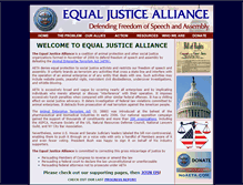 Tablet Screenshot of equaljusticealliance.org